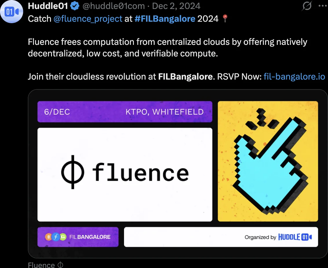 Fluence partner announcement post