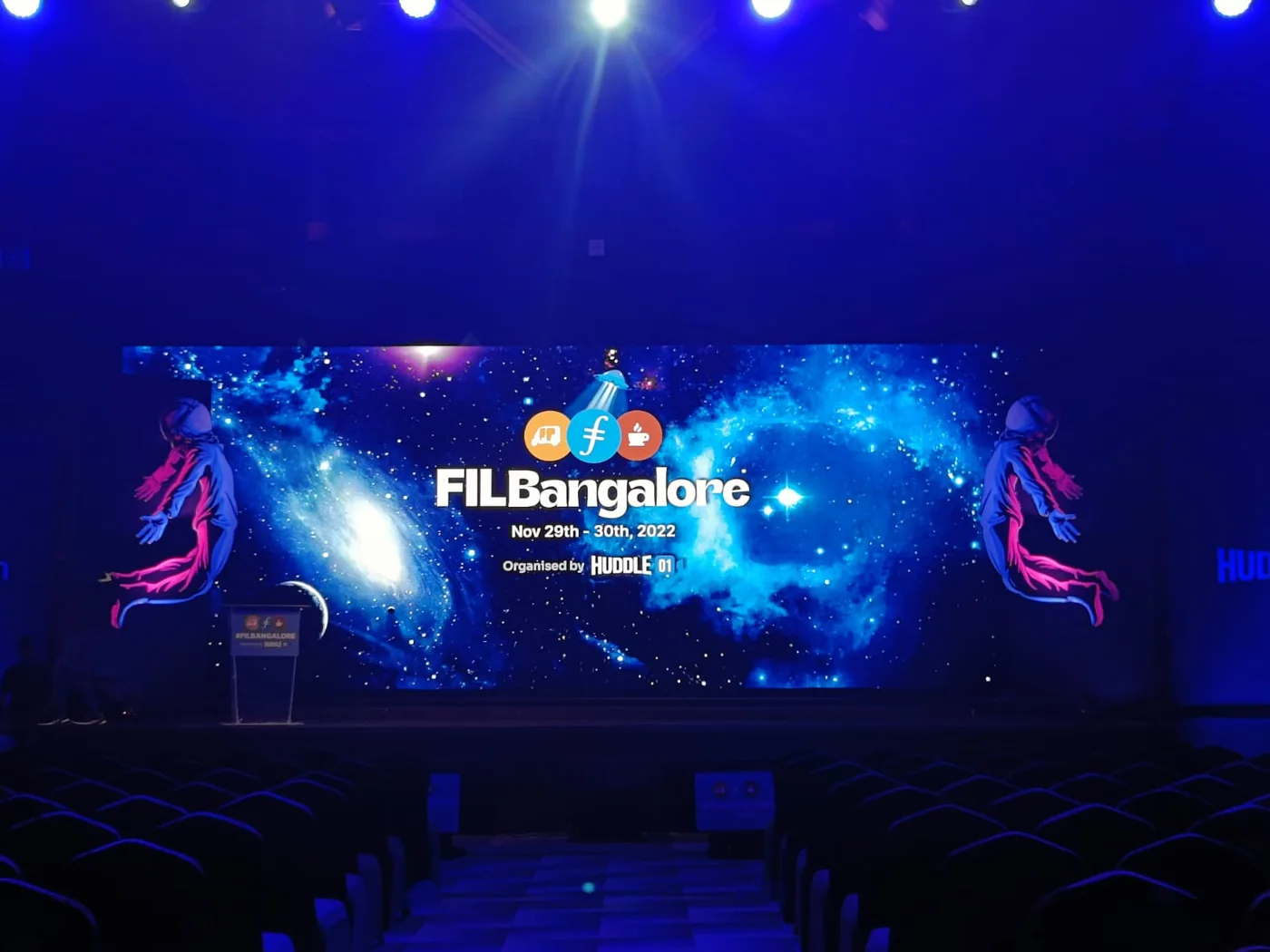 Main stage installation at the venue