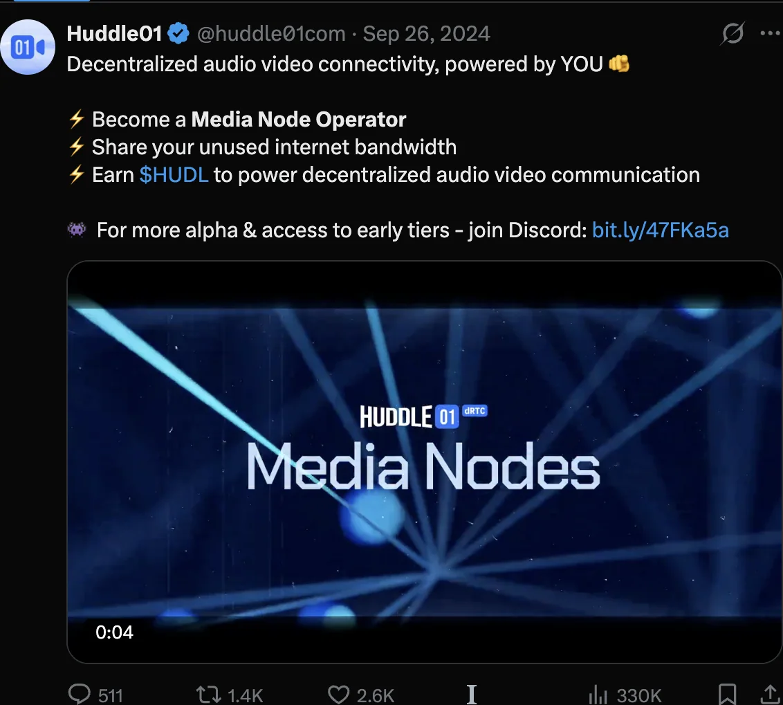 Post explaining decentralised audio-video connectivity powered by media nodes