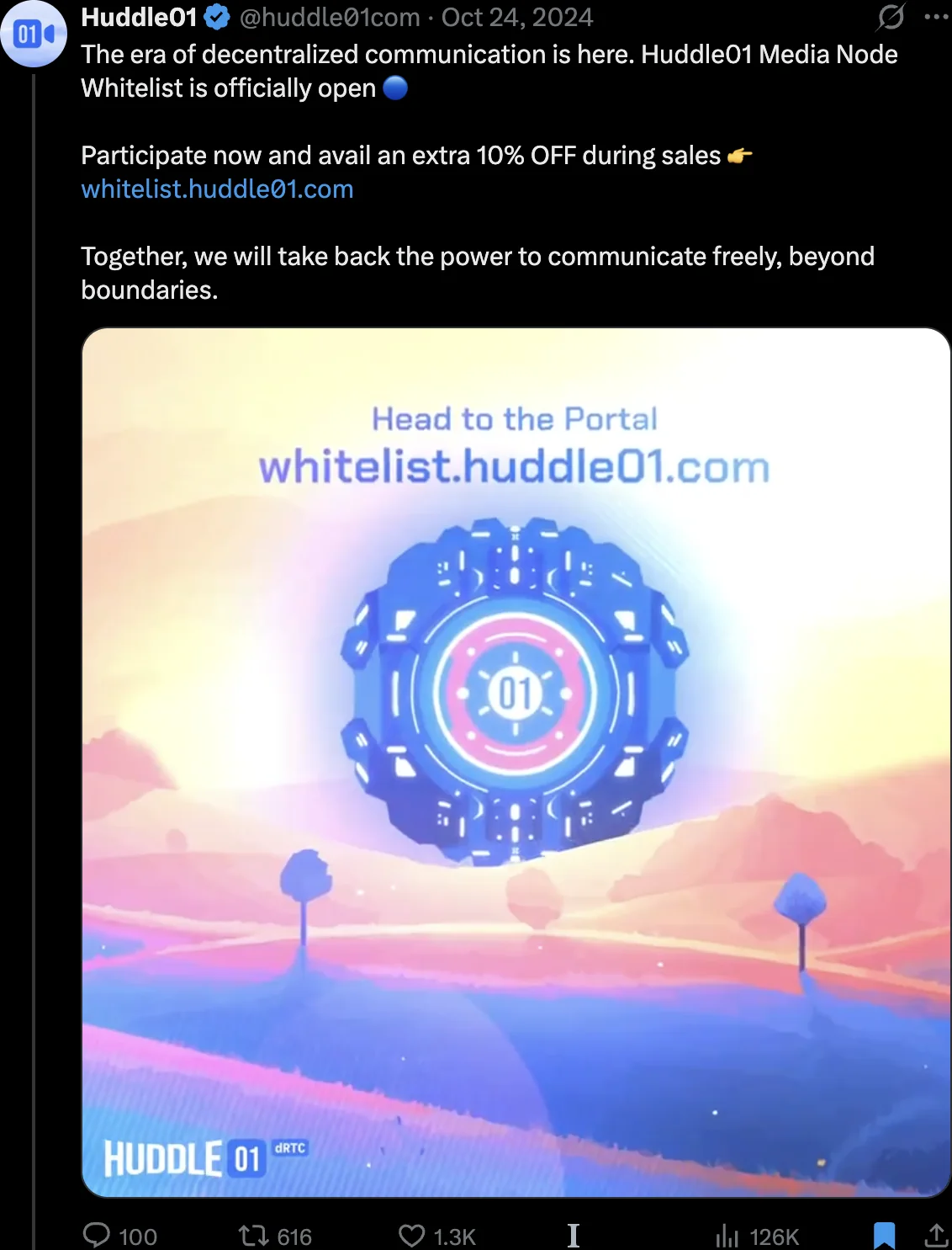 Node whitelist portal post
