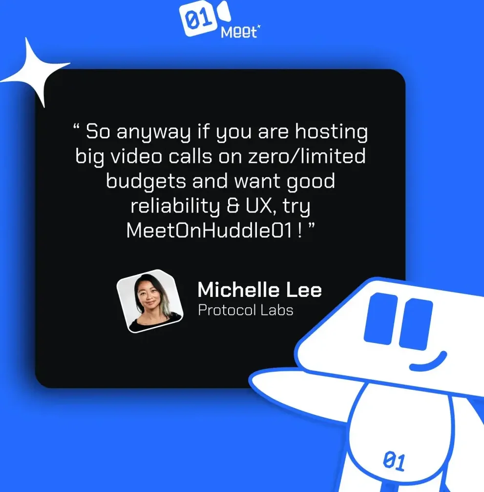 User testimonial from Michelle Lee at Protocol Labs